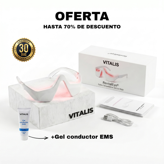 Mascarilla Luz Roja Antiojeras + EMS — RevitalEye®