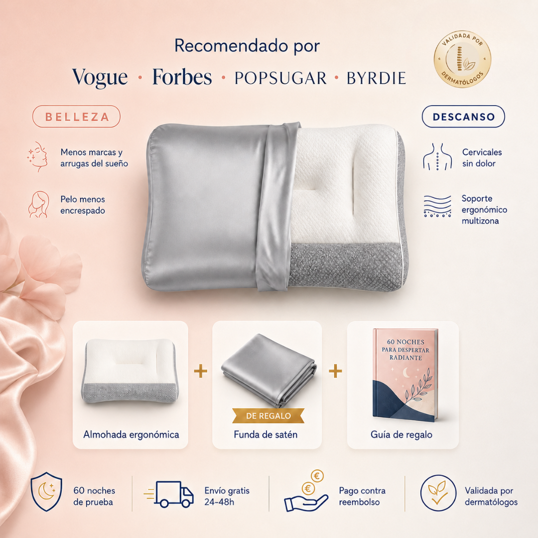 Seda Sleep™ — Almohada Ergonómica Belleza y Bienestar